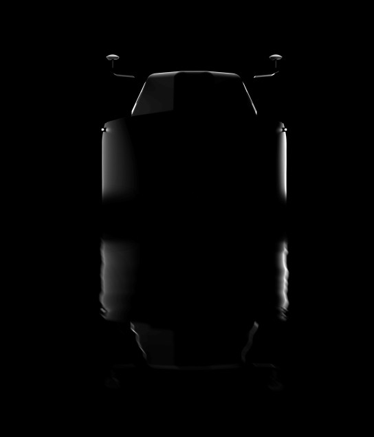 Front silhouette rendering of the Mariner X uncrewed surface vessel by Maritime Robotics, highlighting its sleek and stealthy design.