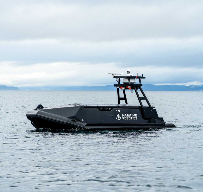The Mariner USV in open waters.